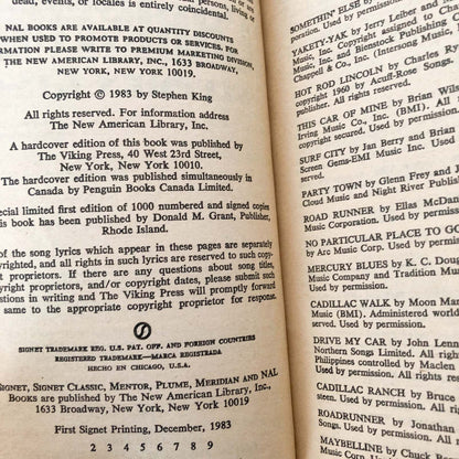 Christine by Stephen King [MOVIE TIE-IN PAPERBACK / 1983]