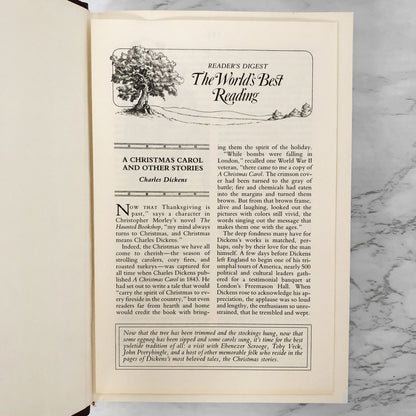 A Christmas Carol and Other Stories by Charles Dickens [ILLUSTRATED HARDCOVER] 1988