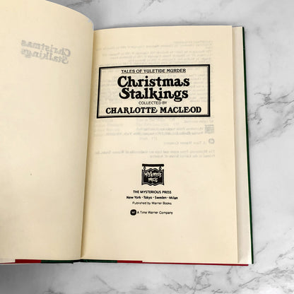 Christmas Stalkings: Tales of Yuletide Murder collected by Charlotte MacLeod [1991 HARDCOVER]