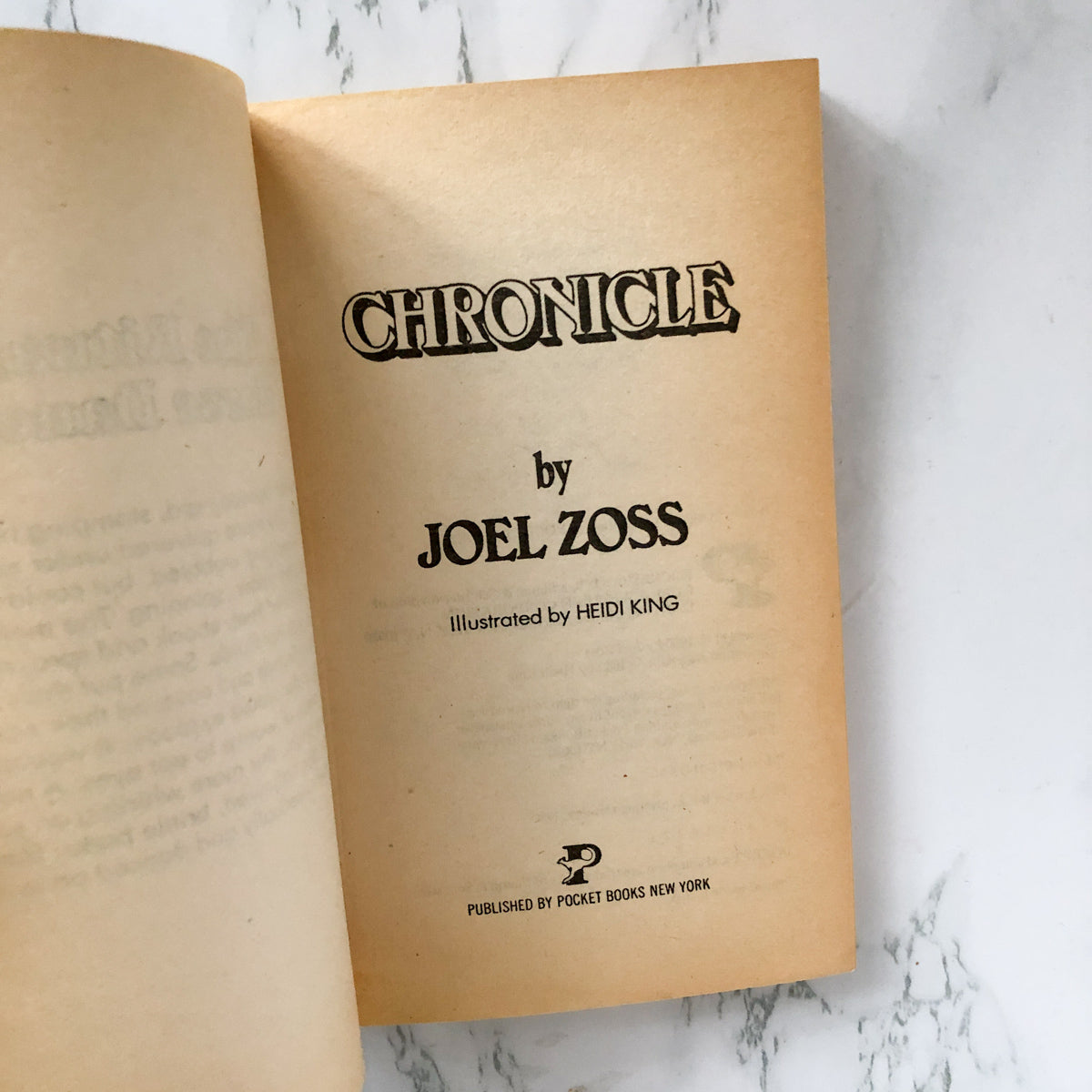 Chronicle by Joel Zoss [FIRST PRINTING] - Bookshop Apocalypse