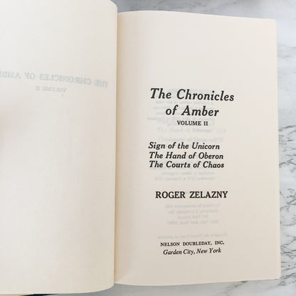 The Chronicles of Amber Omnibus: Volume II by Roger Zelazny [FIRST EDITION] 1978