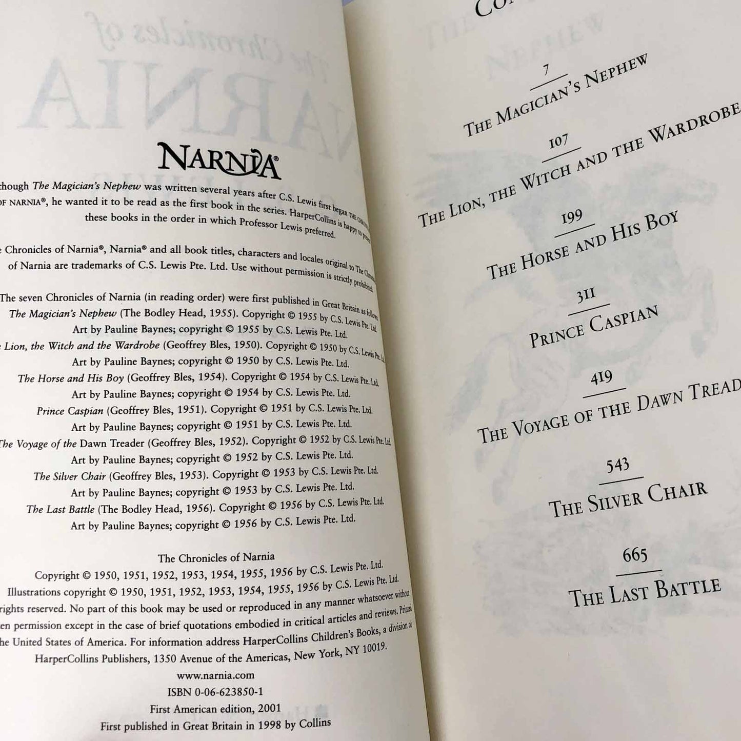 The Complete Chronicles of Narnia by C.S. Lewis [DELUXE TRADE PAPERBACK] 2001