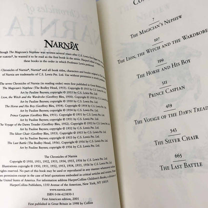The Complete Chronicles of Narnia by C.S. Lewis [DELUXE TRADE PAPERBACK] 2001
