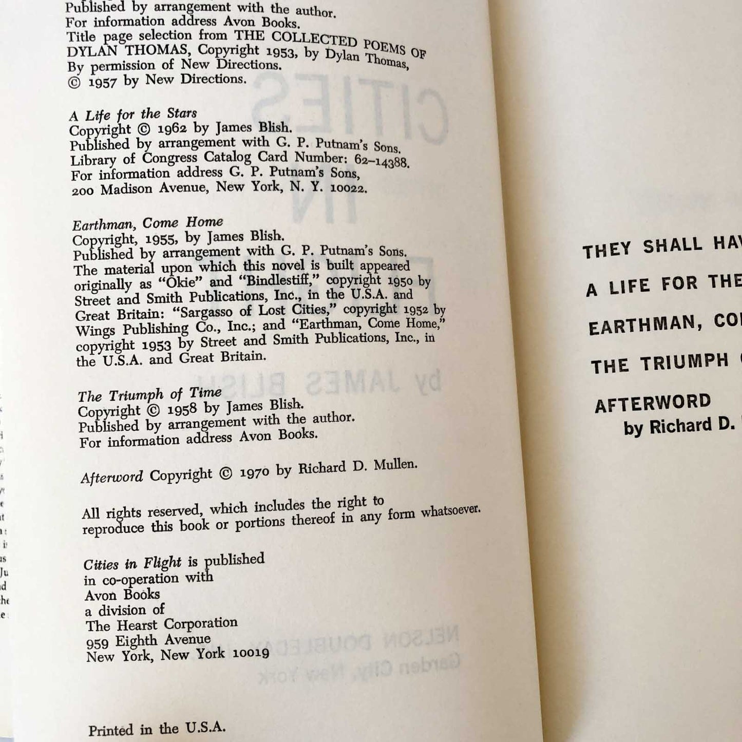 Cities in Flight (#1-4) by James Blish [HARDCOVER OMNIBUS] 1970