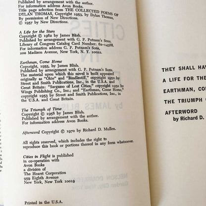 Cities in Flight (#1-4) by James Blish [HARDCOVER OMNIBUS] 1970