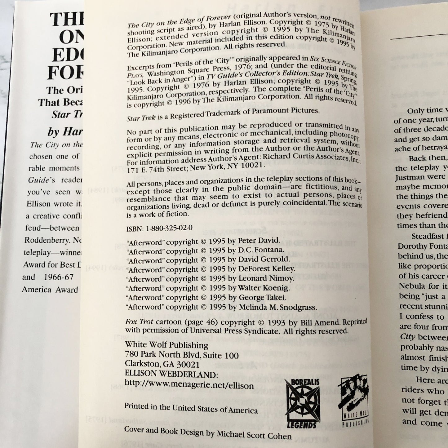 The City on the Edge of Forever: The Original Star Trek Teleplay by Harlan Ellison [1996 HARDCOVER]