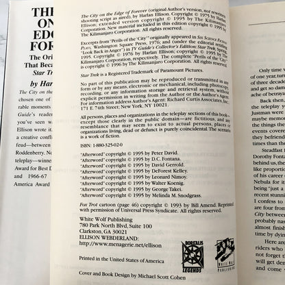 The City on the Edge of Forever: The Original Star Trek Teleplay by Harlan Ellison [1996 HARDCOVER]
