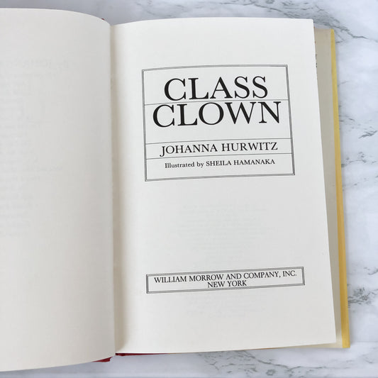 Class Clown by Johanna Hurwitz & Sheila Hamanaka [FIRST EDITION / 1987] - Bookshop Apocalypse