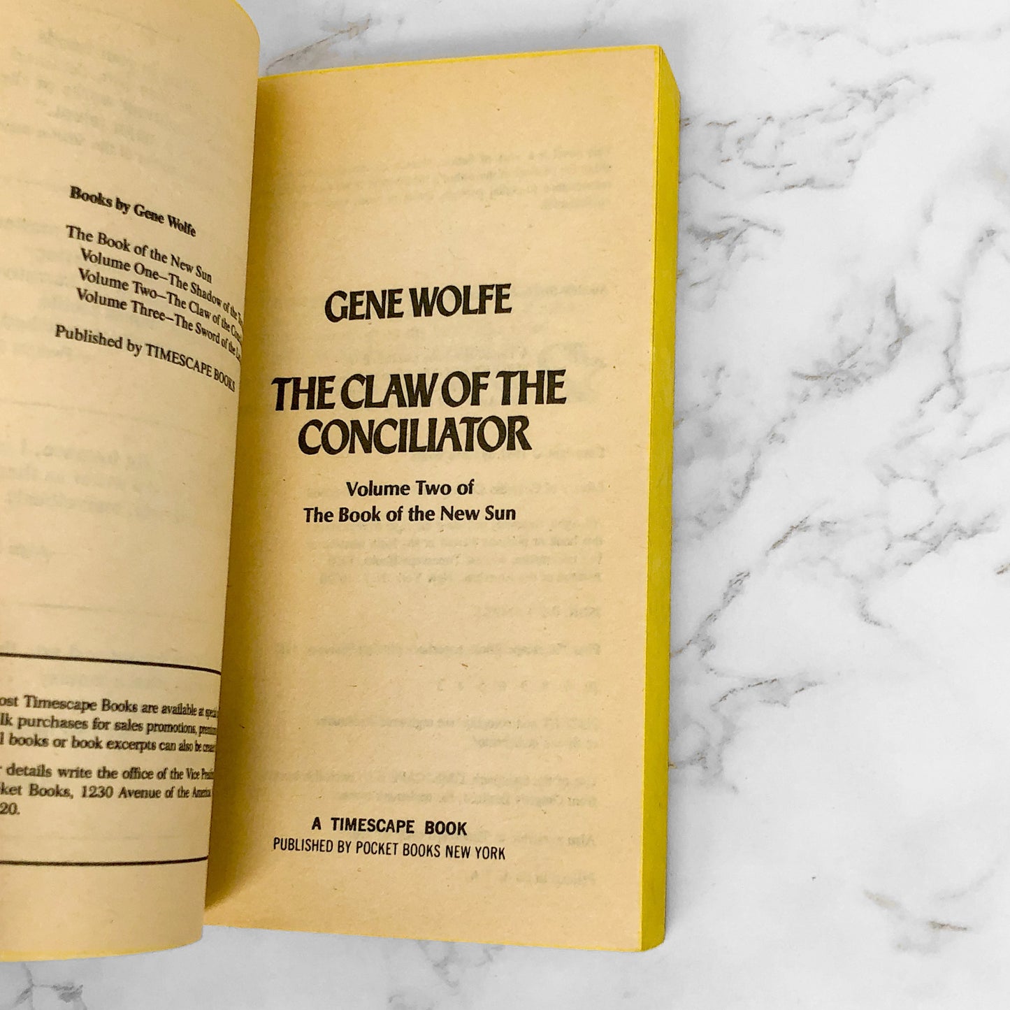 The Claw of the Conciliator by Gene Wolfe [FIRST PAPERBACK EDITION] 1982