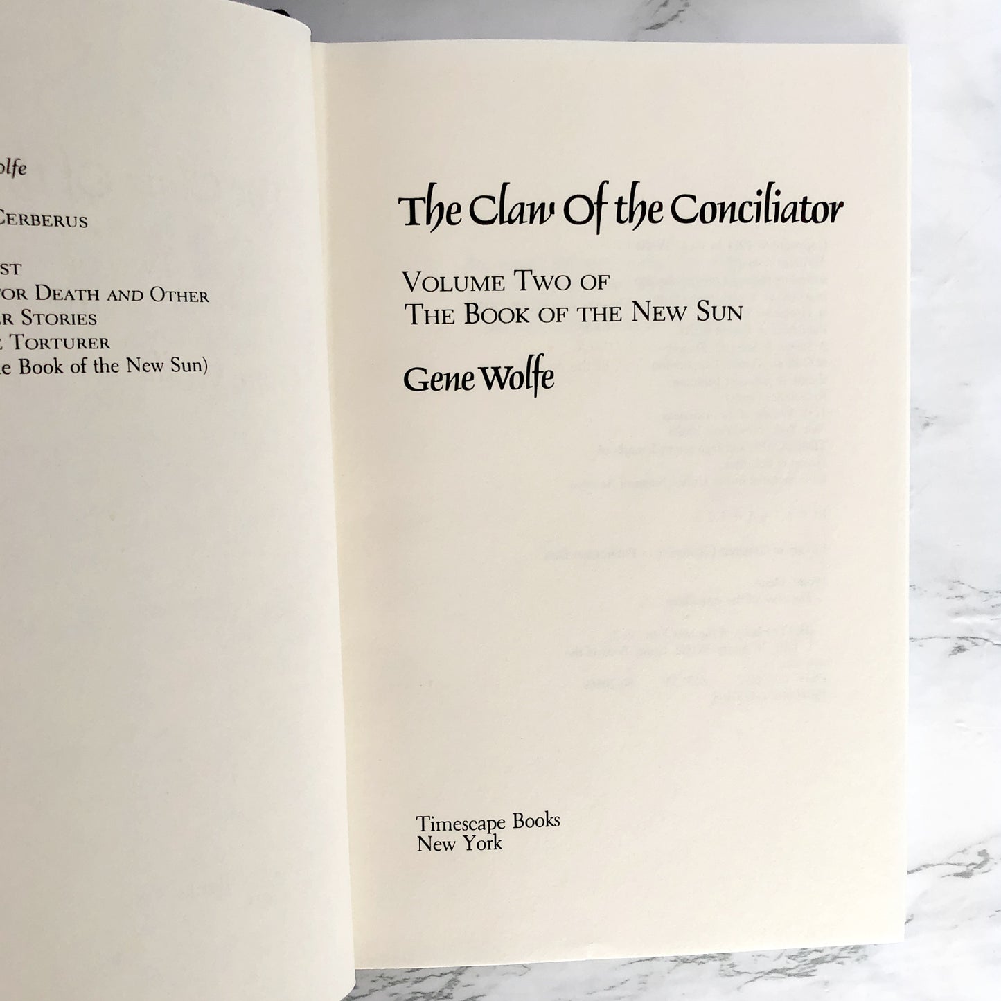 The Claw of the Conciliator by Gene Wolfe [FIRST EDITION • FIRST PRINTING] 1981