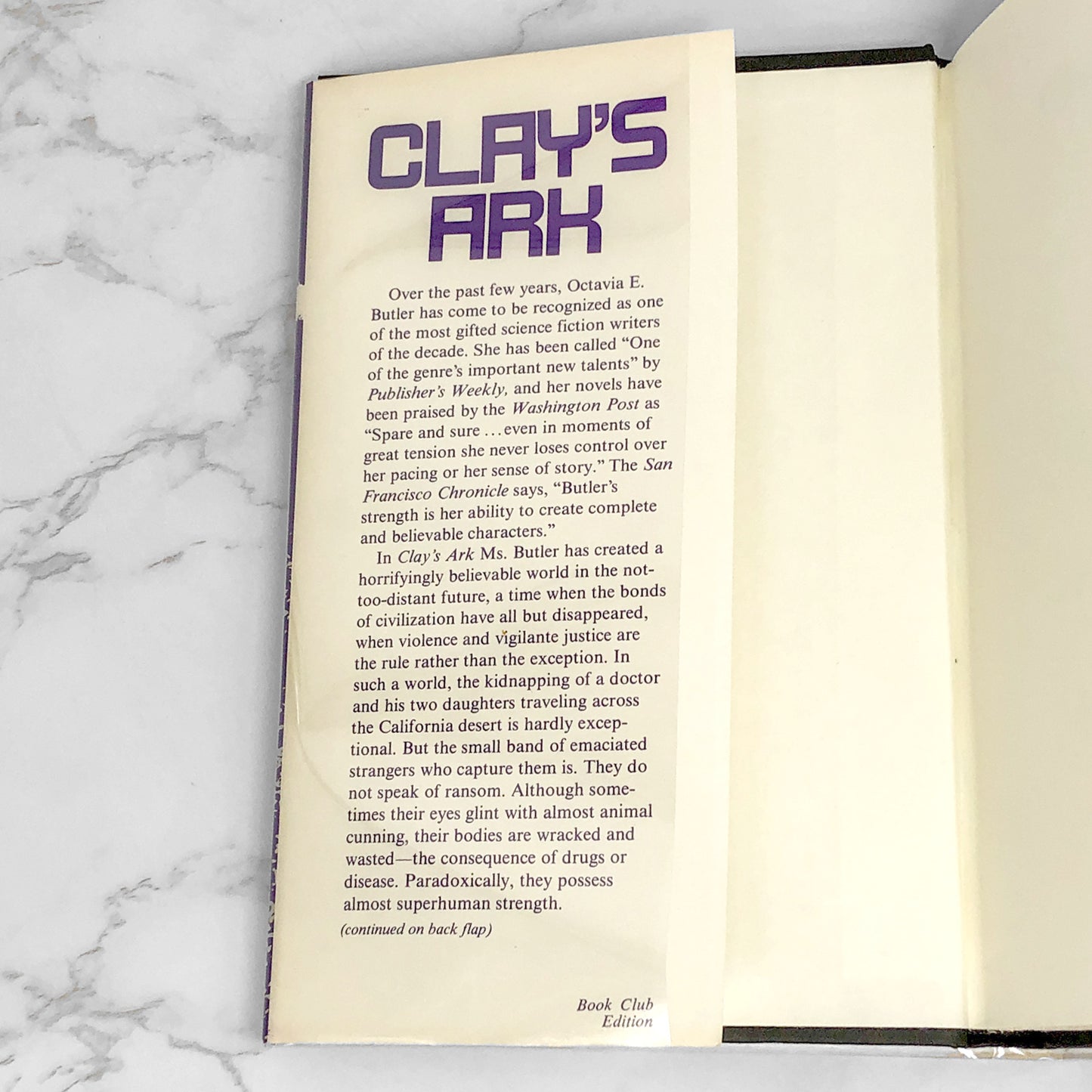 Clay's Ark by Octavia E. Butler [1984 HARDCOVER] Patternmaster #3
