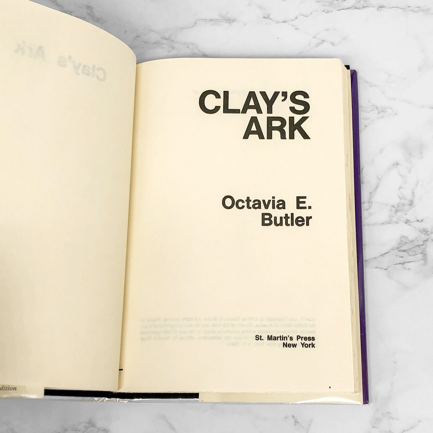 Clay's Ark by Octavia E. Butler [1984 HARDCOVER] Patternmaster #3