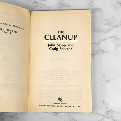 The Cleanup by John Skipp & Craig Spector [FIRST PRINTING] 1987