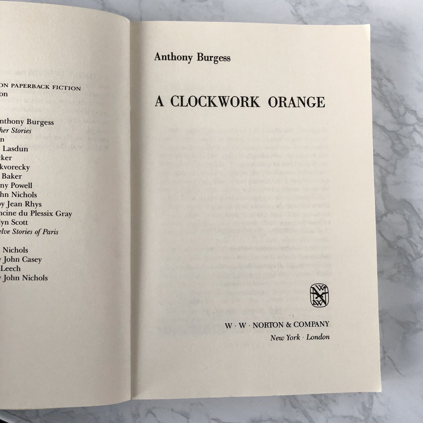 A Clockwork Orange by Anthony Burgess [1986 TRADE PAPERBACK] - Bookshop Apocalypse