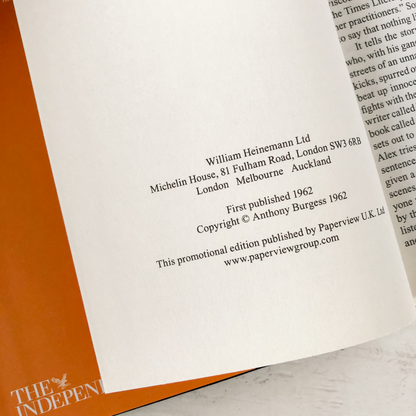 A Clockwork Orange by Anthony Burgess [U.K. BANNED BOOKS EDITION] - Bookshop Apocalypse