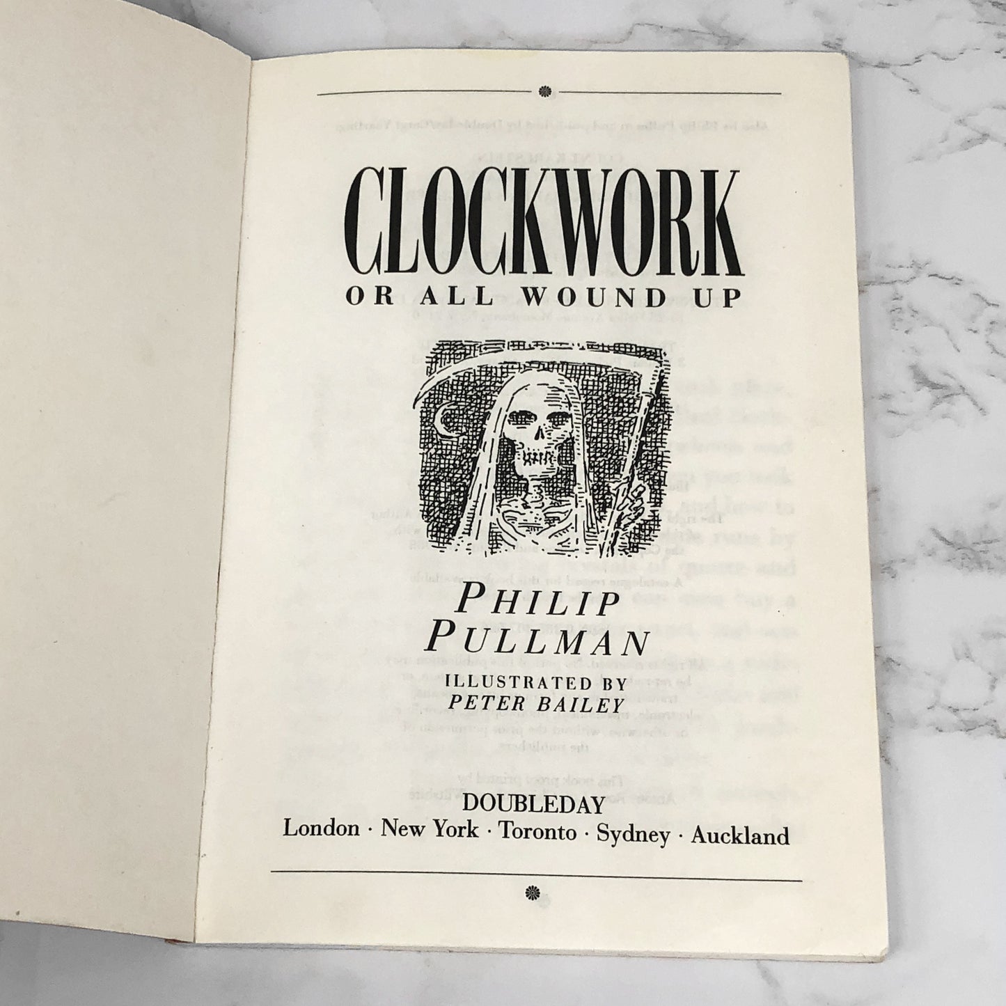 Clockwork by Philip Pullman [U.K. UNCORRECTED PROOF] 1996