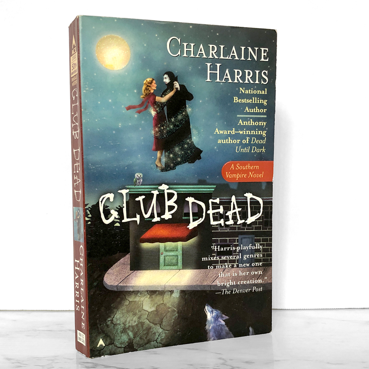 Club Dead by Charlaine Harris SIGNED! [FIRST EDITION PAPERBACK] 2003 • Sookie Stackhouse #3