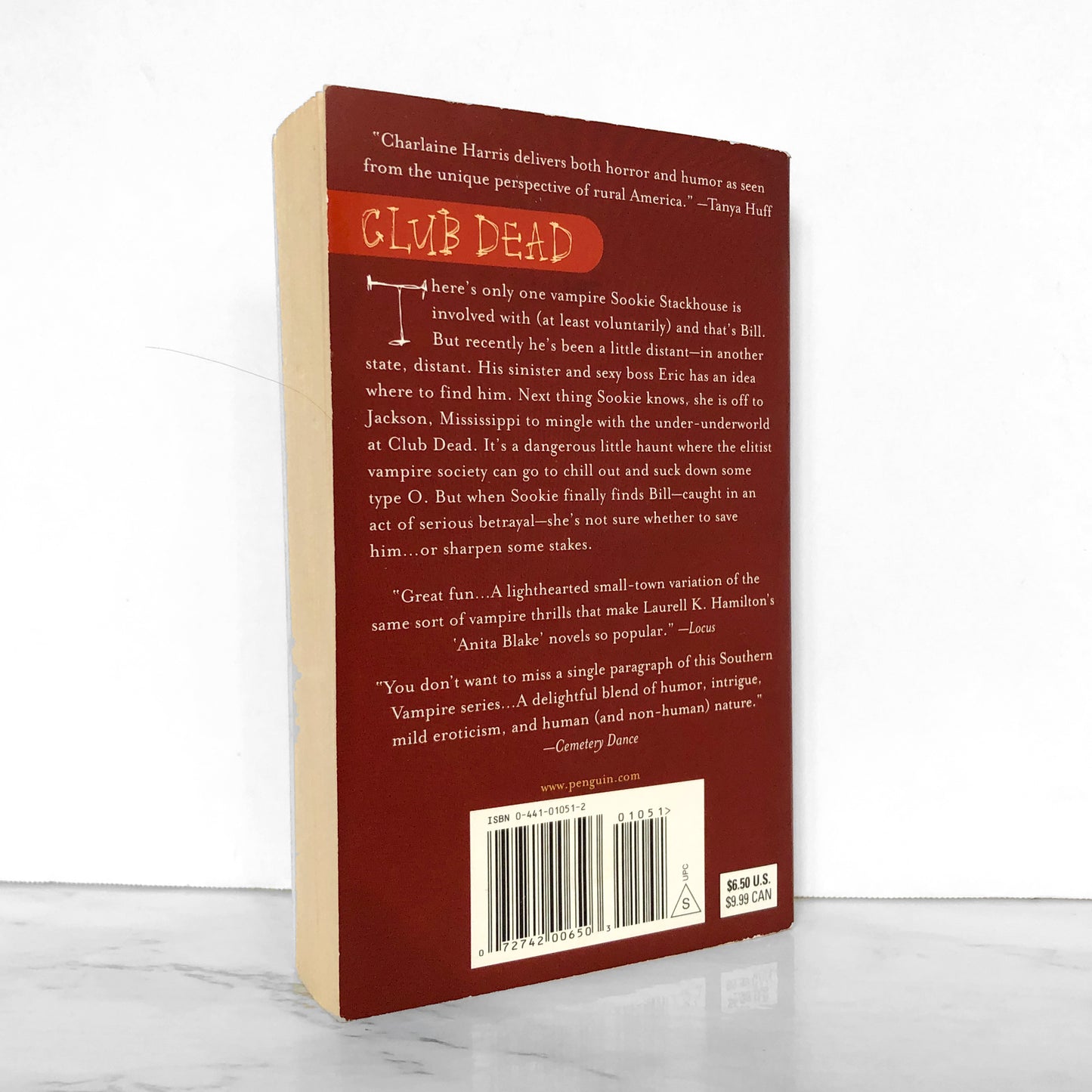 Club Dead by Charlaine Harris SIGNED! [FIRST EDITION PAPERBACK] 2003 • Sookie Stackhouse #3