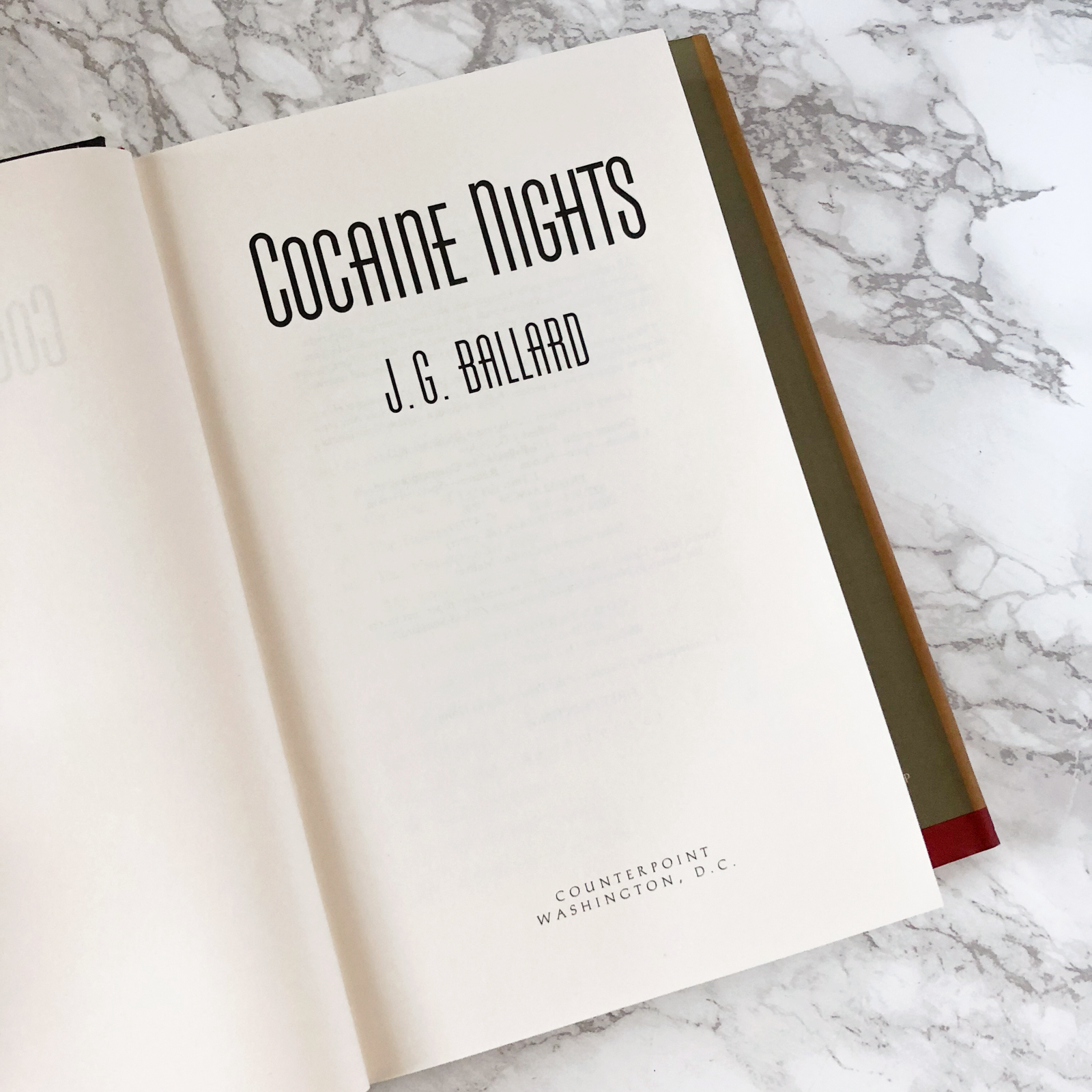 Cocaine Nights by J.G. Ballard [FIRST EDITION] - Bookshop Apocalypse