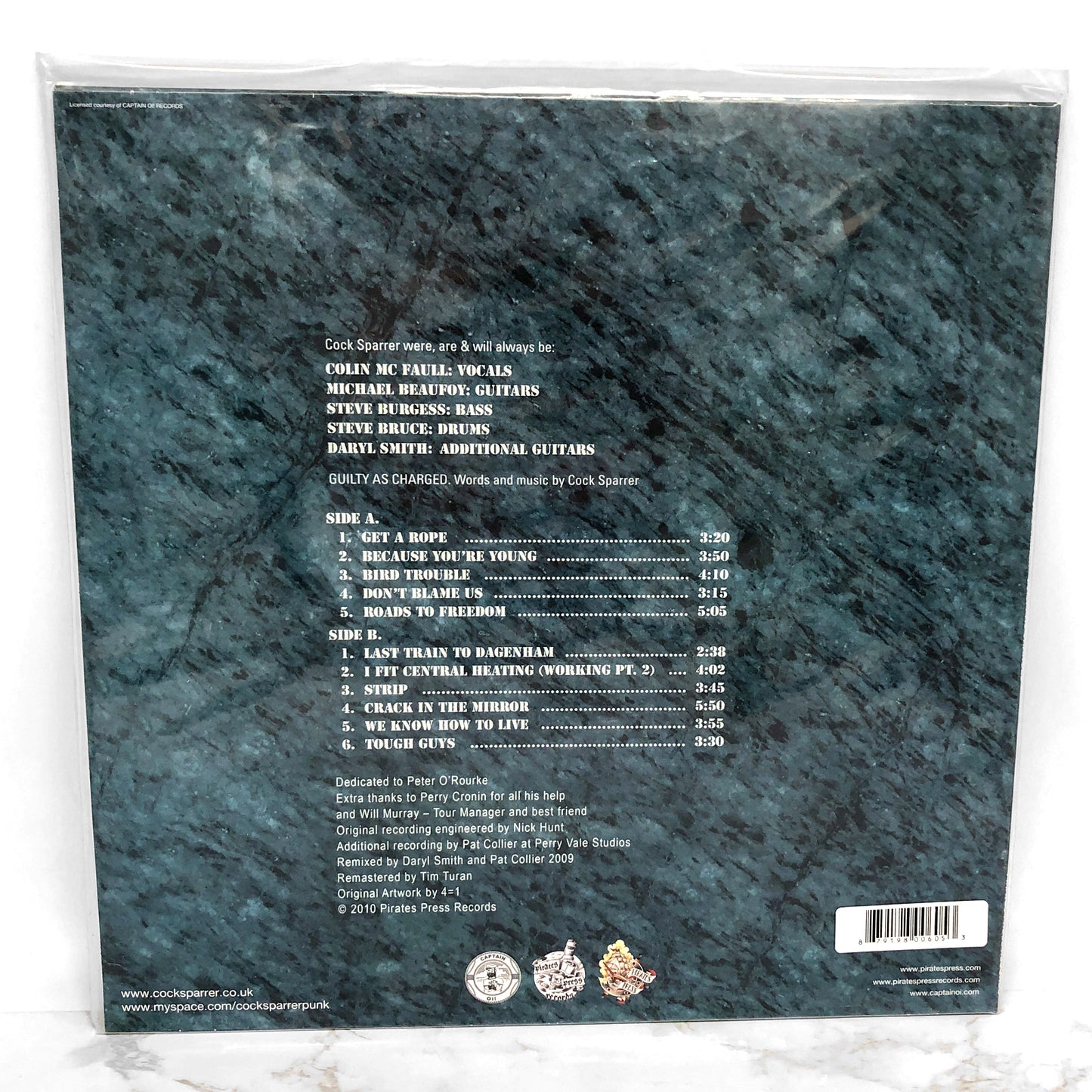 Cock Sparrer • Guilty as Charged [VINYL LP RE-ISSUE] • Blue/Clear Swirl