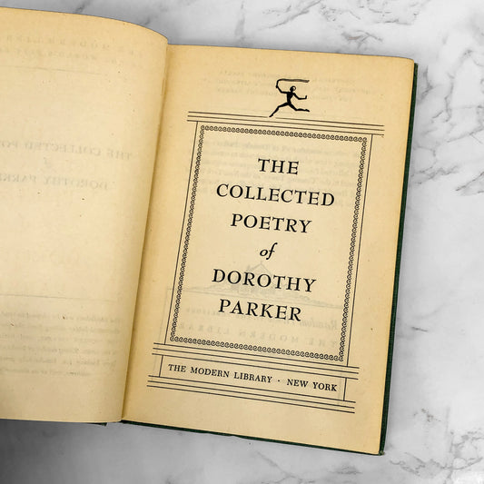 The Collected Poetry of Dorothy Parker [THE MODERN LIBRARY] 1936 • Hardcover