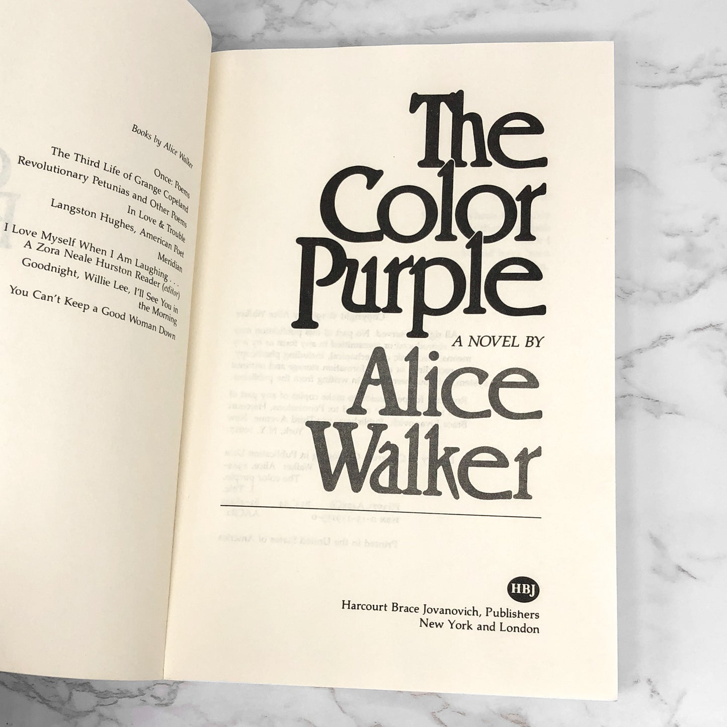 The Color Purple by Alice Walker [FIRST TRADE PAPERBACK PRINTING] 1982