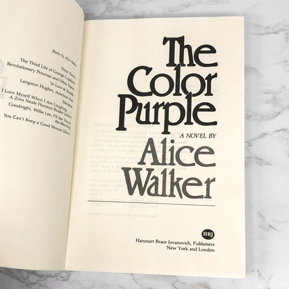 The Color Purple by Alice Walker [FIRST TRADE PAPERBACK PRINTING] 1982