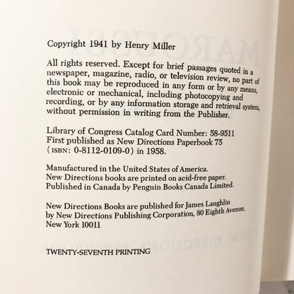 The Colossus of Maroussi by Henry Miller [TRADE PAPERBACK] - Bookshop Apocalypse