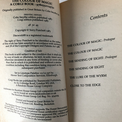 The Colour of Magic by Terry Pratchett [1985 PAPERBACK] - Bookshop Apocalypse