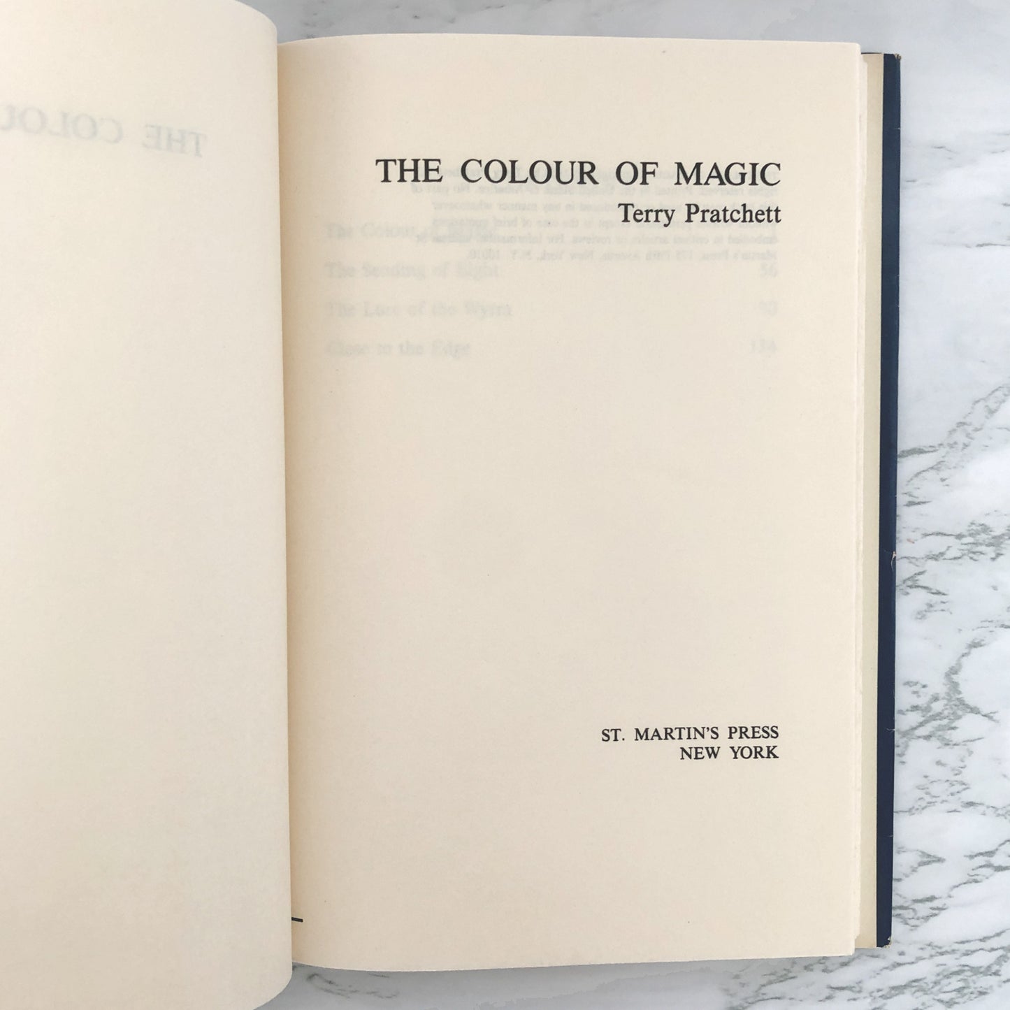 The Colour of Magic by Terry Pratchett [FIRST BOOK CLUB EDITION] 1983 • St. Martin's Press