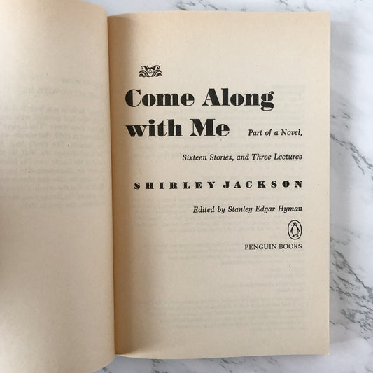 Come Along With Me by Shirley Jackson [TRADE PAPERBACK / 1995] - Bookshop Apocalypse