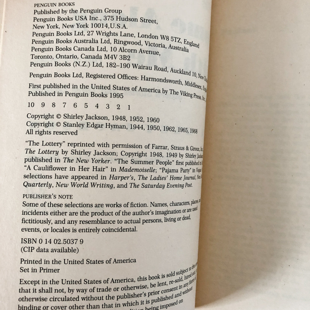 Come Along With Me by Shirley Jackson [TRADE PAPERBACK / 1995] - Bookshop Apocalypse