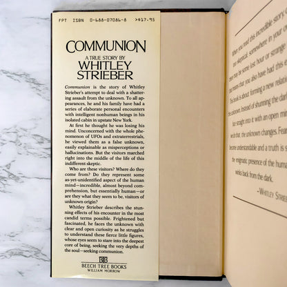Communion: A True Story by Whitley Strieber [FIRST EDITION / FIRST PRINTING]