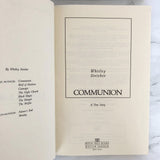 Communion: A True Story by Whitley Strieber [FIRST EDITION / FIRST PRINTING]