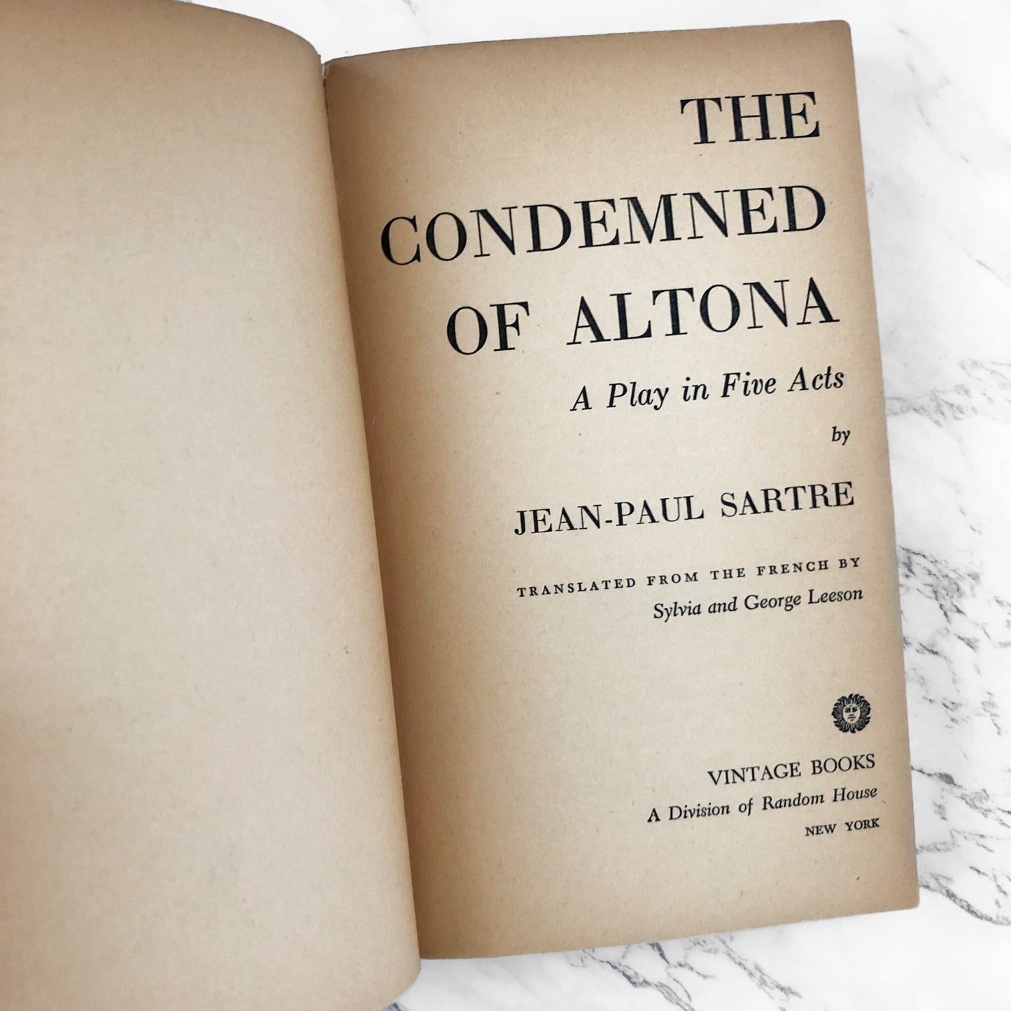 The Condemned of Altona by Jean-Paul Sartre [1961 PAPERBACK] - Bookshop Apocalypse