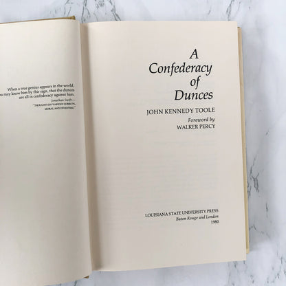 A Confederacy of Dunces by John Kennedy Toole [FIRST EDITION / 1980]
