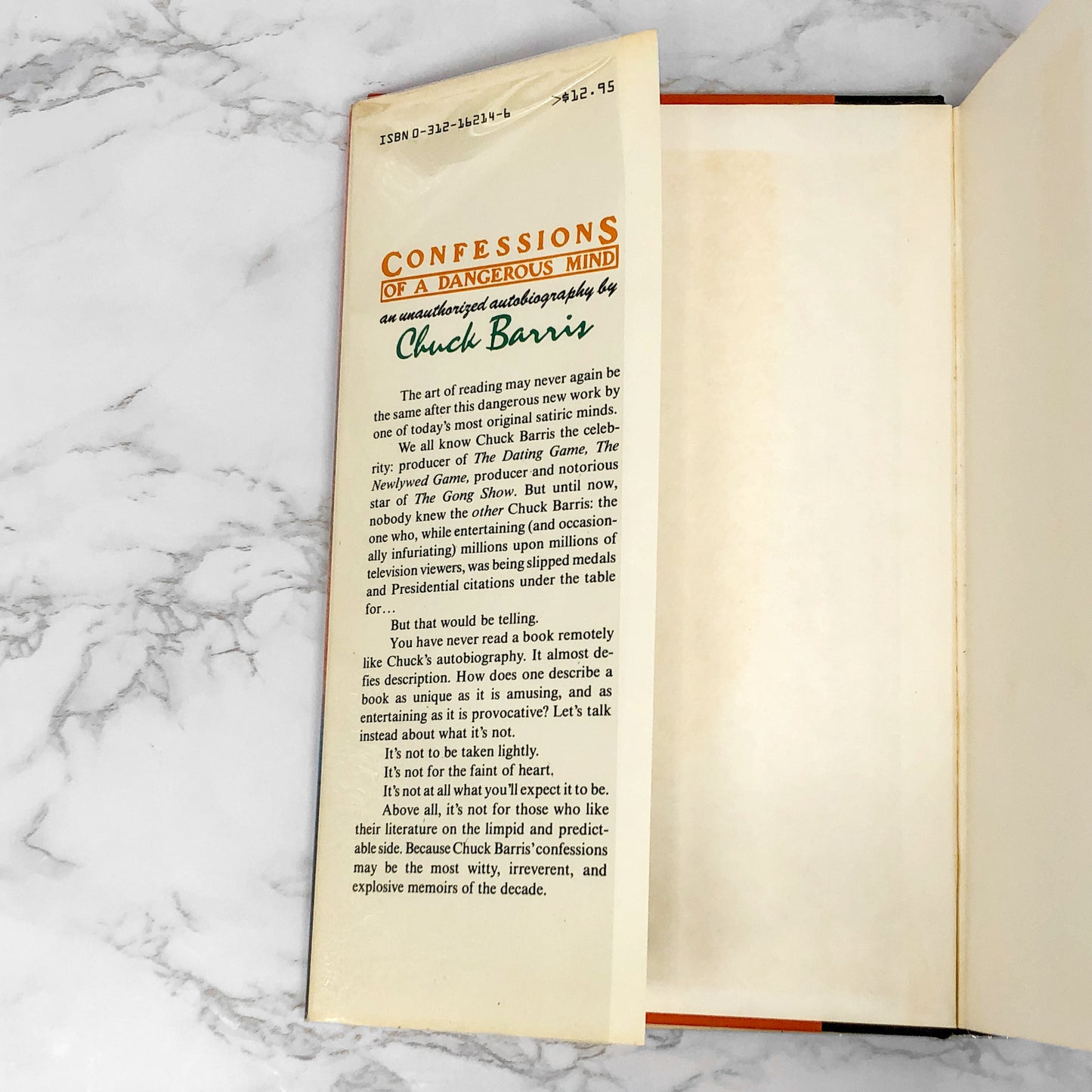 Confessions Of A Dangerous Mind by Chuck Barris [FIRST EDITION / FIRST PRINTING] 1984