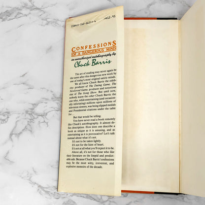 Confessions Of A Dangerous Mind by Chuck Barris [FIRST EDITION / FIRST PRINTING] 1984