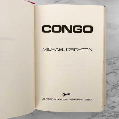 Congo by Michael Crichton [FIRST EDITION / FIRST PRINTING] 1980