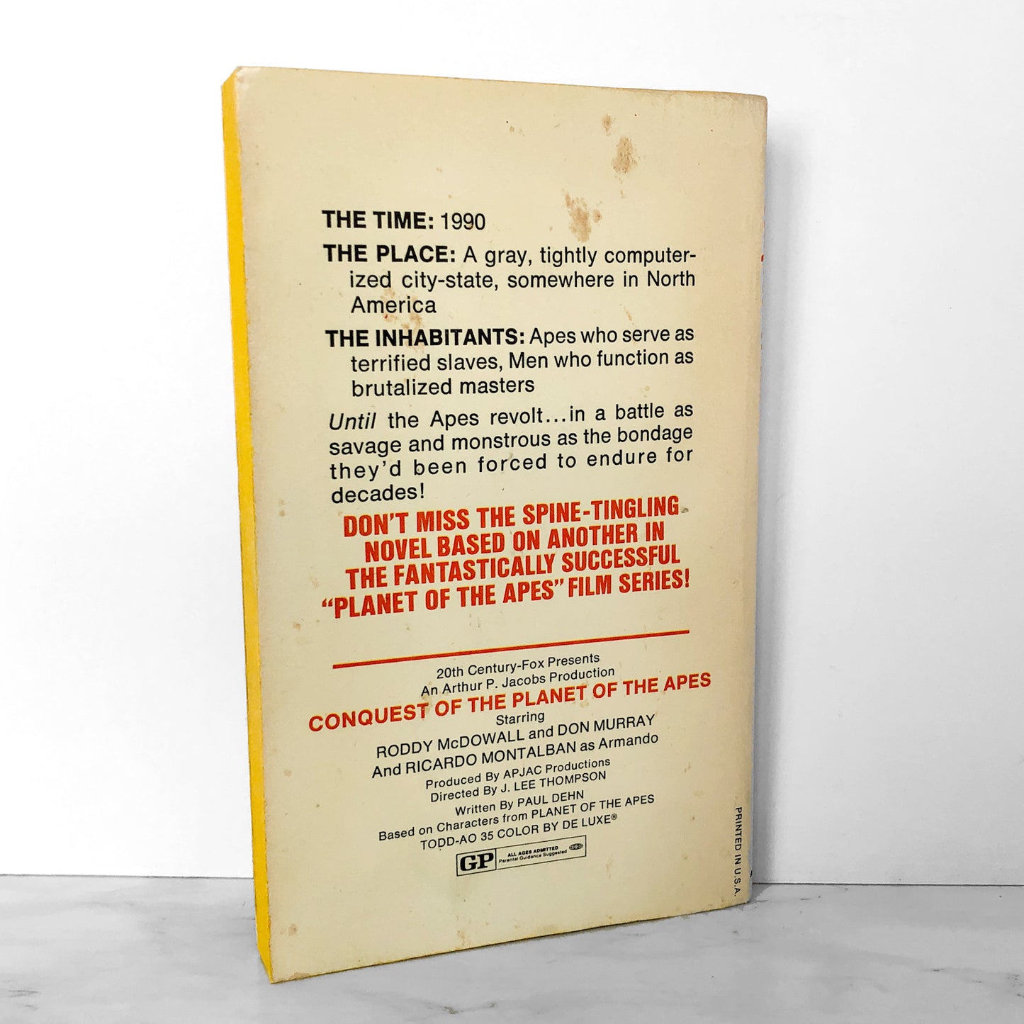 Conquest of the Planet of the Apes by John Jakes [MOVIE TIE-IN PAPERBACK / 1974]