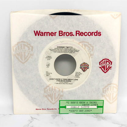 Conway Twitty – I Don't Know A Thing About Love [7" VINYL SINGLE] 1984 • Warner Bros.