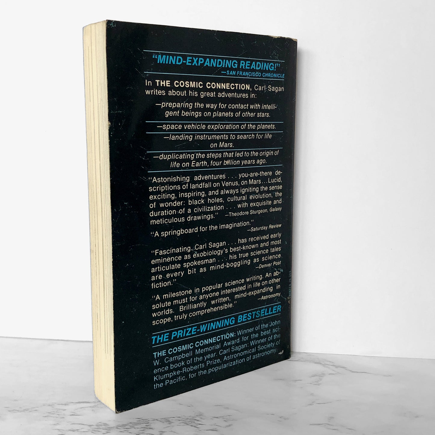 Cosmic Connection: An Extraterrestrial Perspective by Carl Sagan [1975 PAPERBACK]