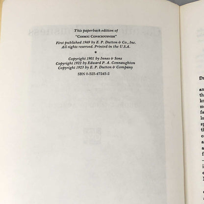 Cosmic Consciousness: A Study in the Evolution of the Human Mind by Richard Maurice Bucke [1969 TRADE PAPERBACK]