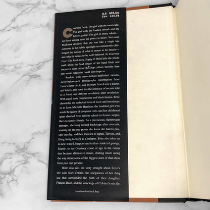 Courtney Love: The Real Story by Poppy Z. Brite [FIRST EDITION • FIRST PRINTING] 1997