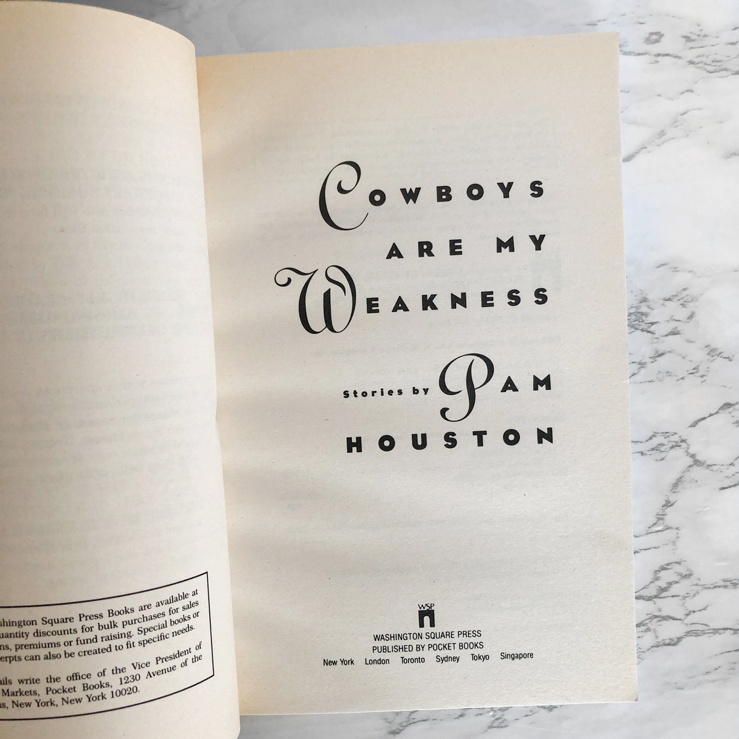 Cowboys Are My Weakness by Pam Houston [TRADE PAPERBACK / 1993]