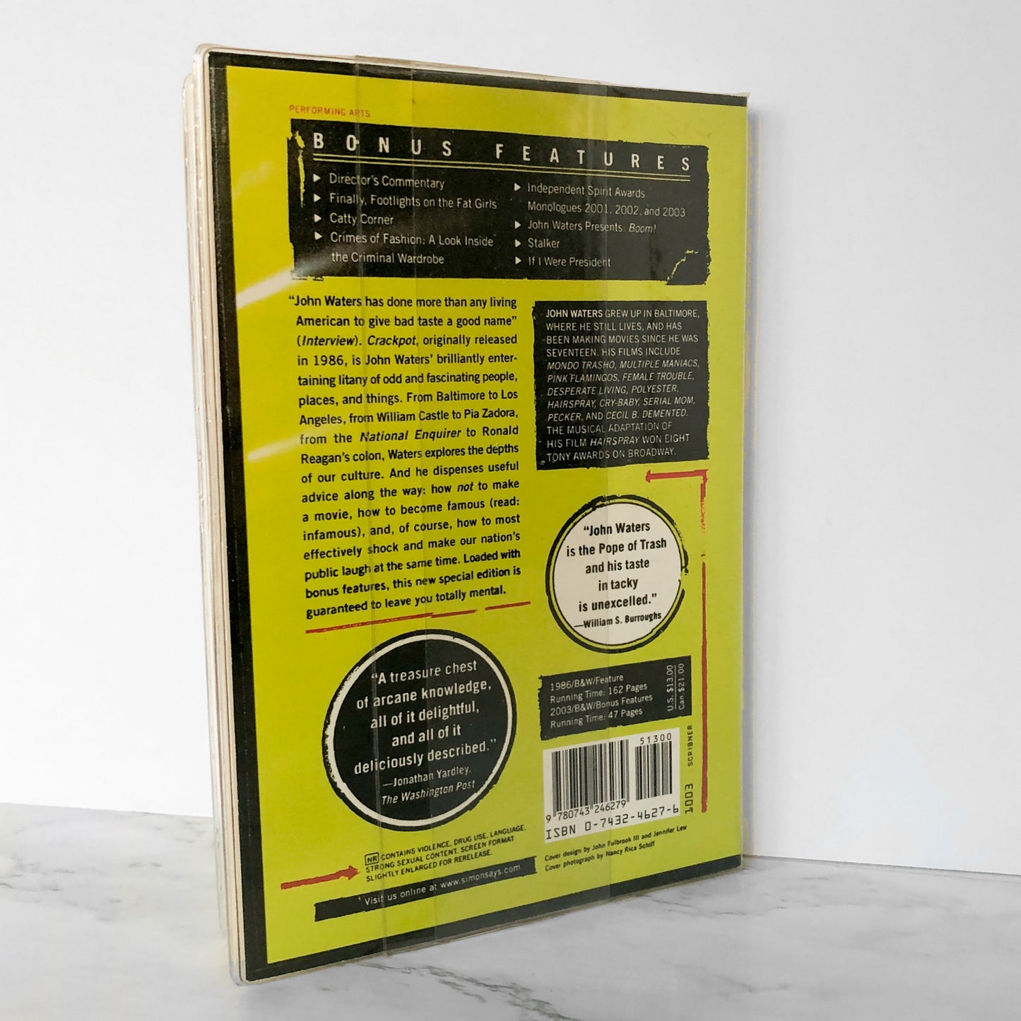 Crackpot: The Obsessions of John Waters SIGNED! [TRADE PAPERBACK]