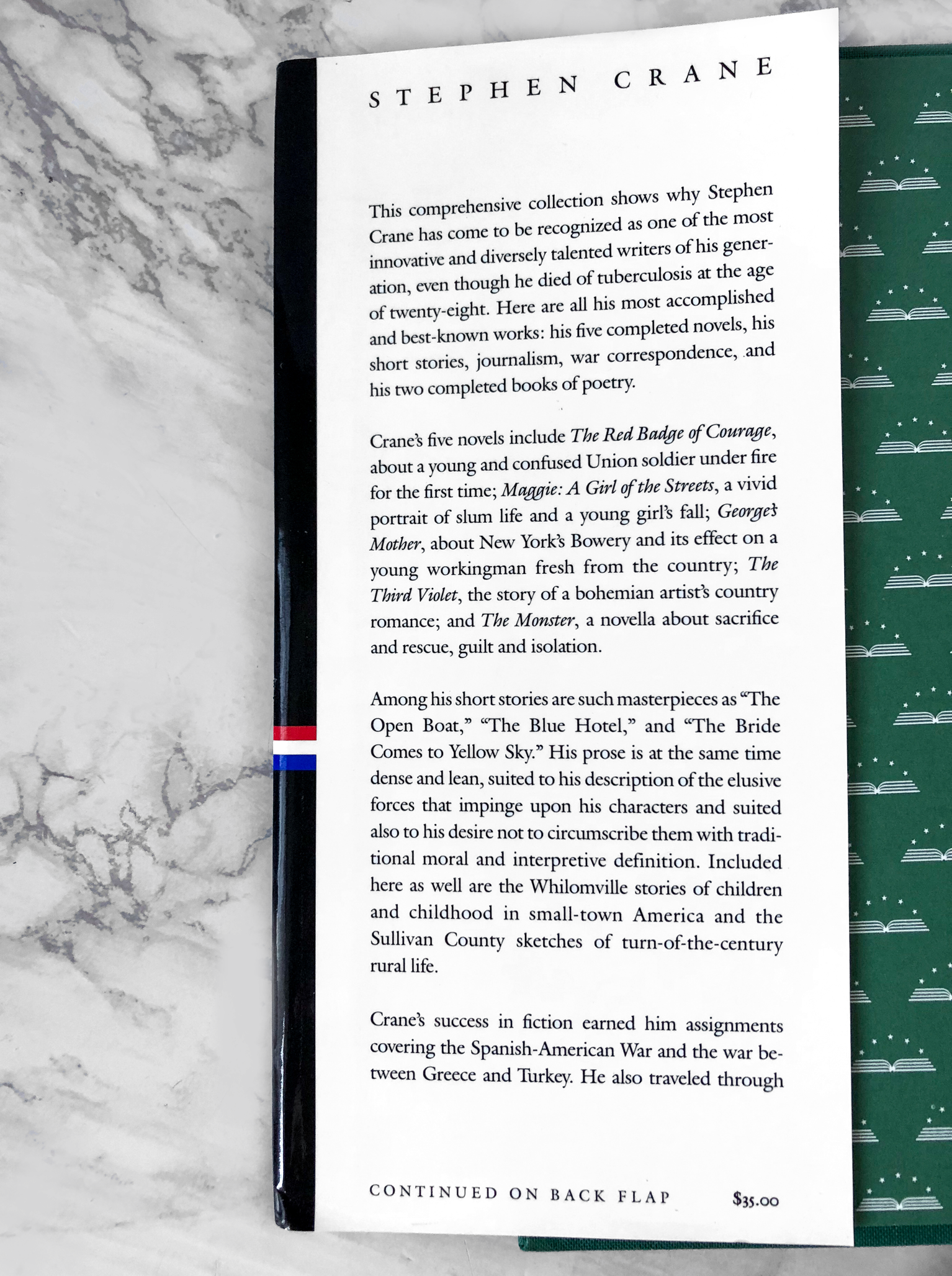 The Complete Works of Stephen Crane [LIBRARY OF AMERICA] Novels, Novellas, Stories, Sketches & Poetry - Bookshop Apocalypse