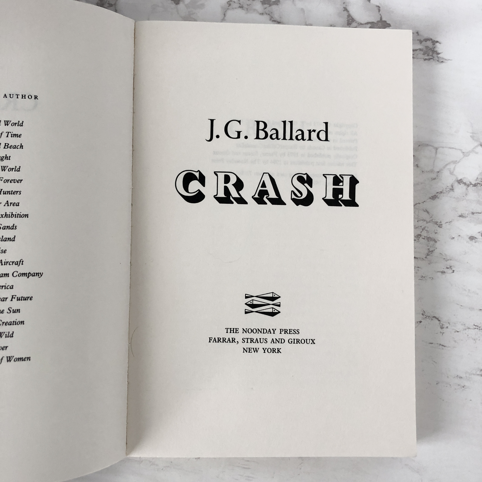 Crash by J.G. Ballard [1996 TRADE PAPERBACK] - Bookshop Apocalypse