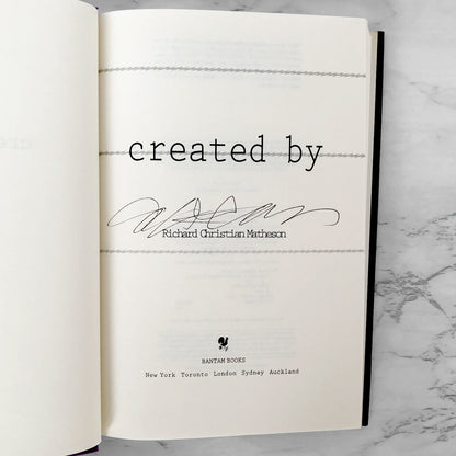 Created By by Richard Christian Matheson SIGNED! [FIRST EDITION / FIRST PRINTING] 1993