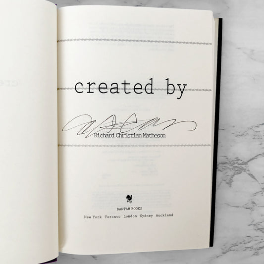 Created By by Richard Christian Matheson SIGNED! [FIRST EDITION / FIRST PRINTING] 1993